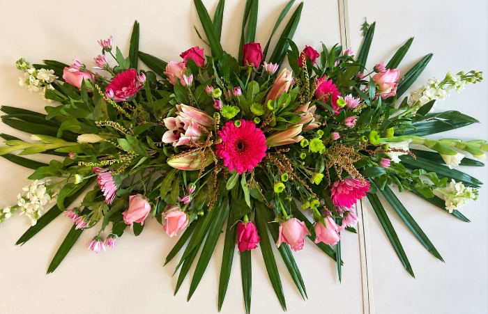 Funeral tribute and sympathy flowers by Flourish Floral Design
